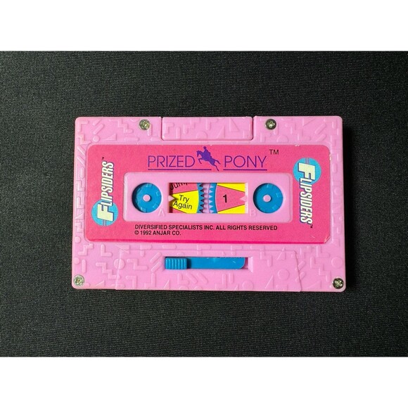 90s Vintage Flipsiders Prized Pony Cassette Tape Game 1993 Nostalgia - Picture 1 of 8